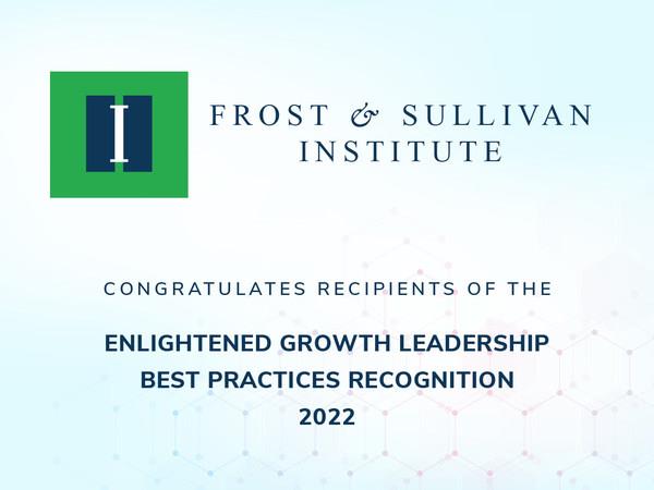 Frost & Sullivan研究所授予行业领袖2022年开明增长领袖奖