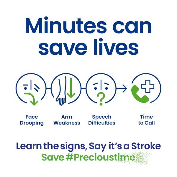 What happens in the minutes after someone has a #stroke? They start to lose crucial brain tissue that co<em></em>ntains memories, language and personality. Knowing the symptoms and acting FAST can save that person’s life.Learn the signs, Say it’s a stroke. Save #Precioustime